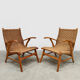 Vintage Dutch design rope chairs Vroom & Dreesman 1960