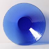 Mid-Century Cobalt Blue Glass Bowl: Large Arcoroc France Centerpiece