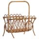 Bamboo magazine rack in mid-century 1960 style