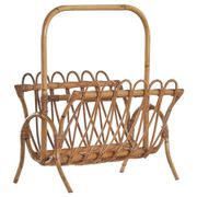 Bamboo magazine rack in mid-century 1960 style