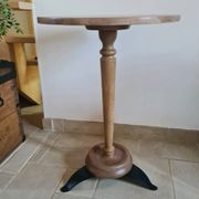 Vintage pedestal table or side table