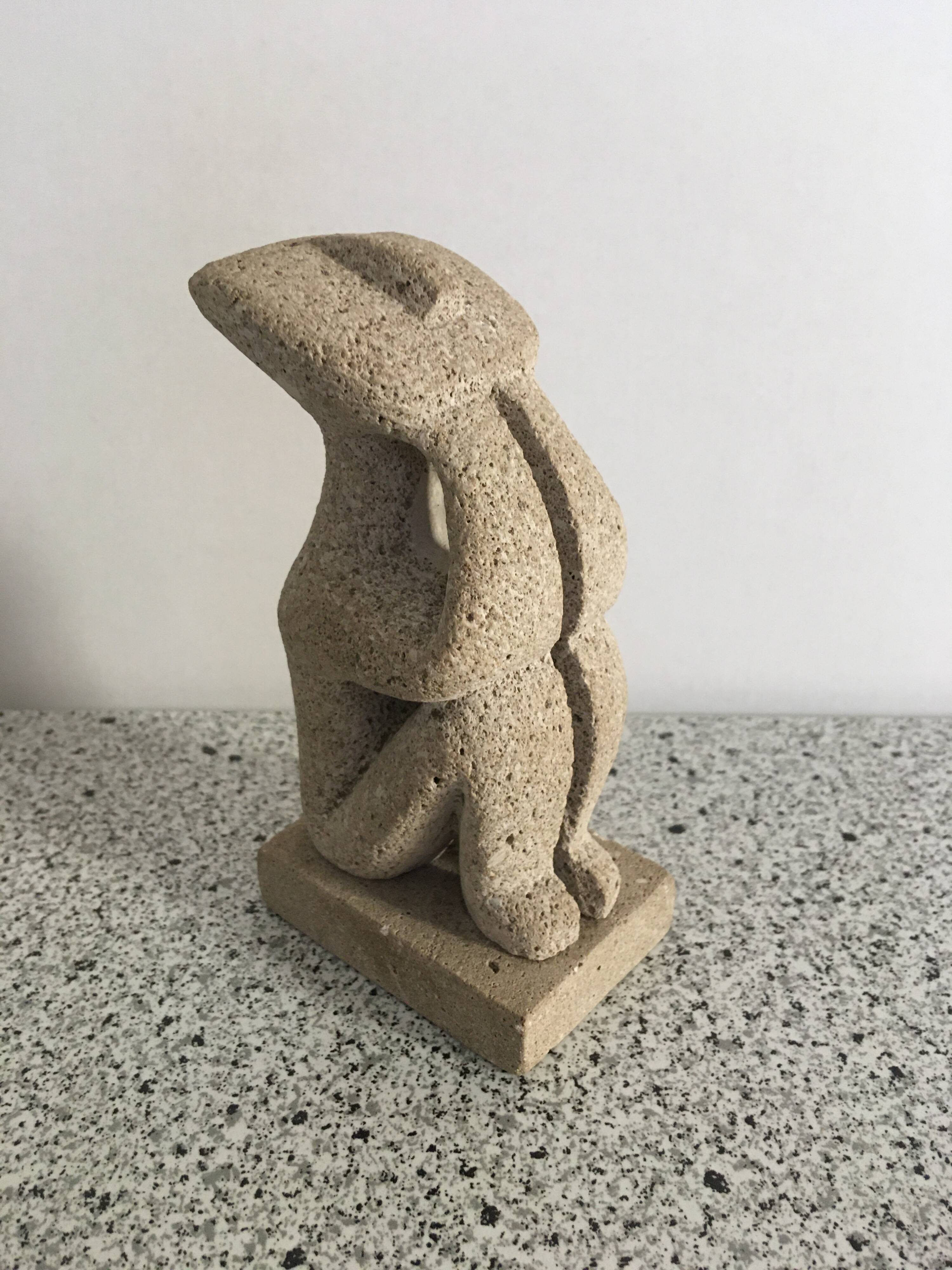 Sculpture the thinker cycladic art