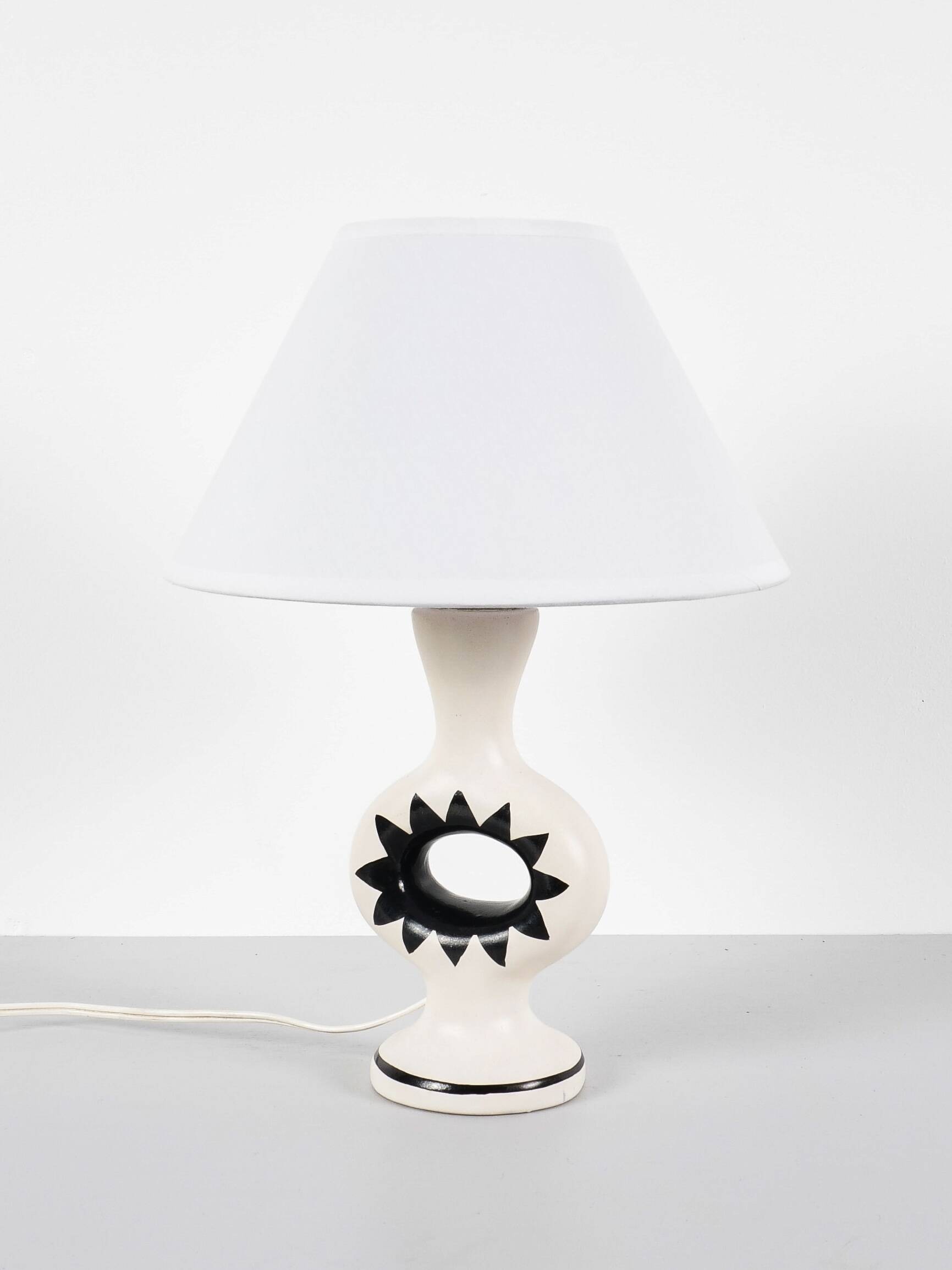 Lampe de table en céramique Roger Capron (attribué à), vers 1950