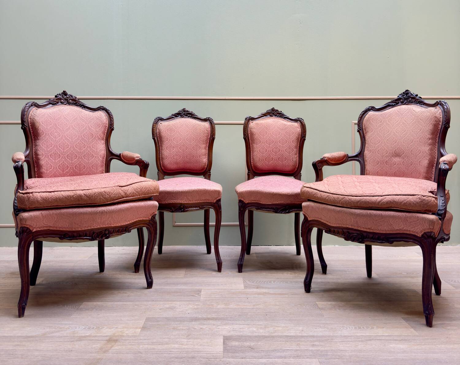 Louis XV Style Mahogany Living Room Furniture XIX Eme Century