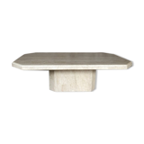 Travertine coffee table
