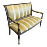 Louis XVI style yellow sofa