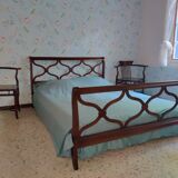 Directoire-style mahogany double bed