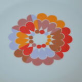 Set of 6 graphic pattern dessert plates