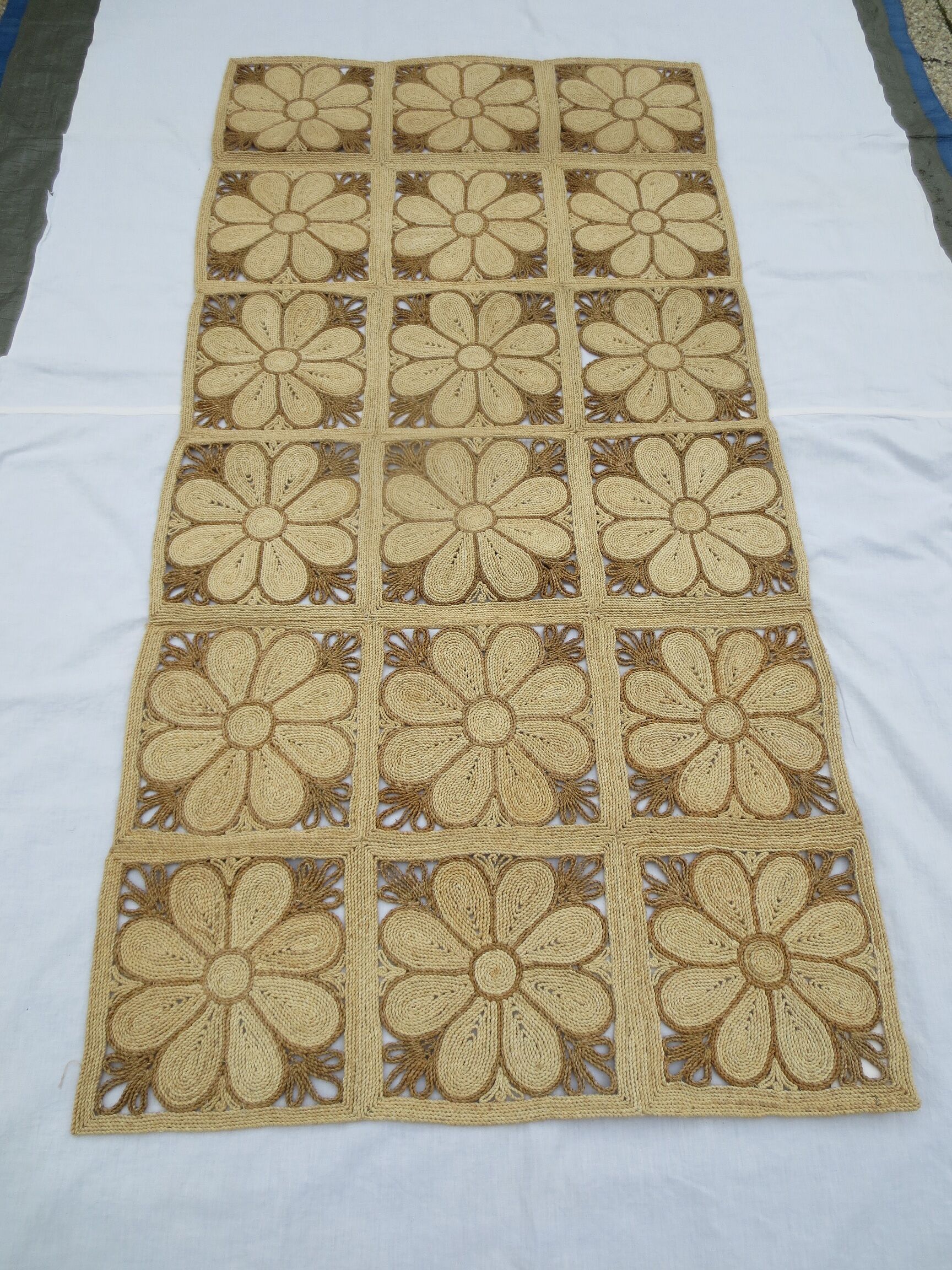 Rug in corn straw 180 x 91 cm