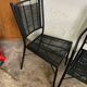 Bamboo metal chair and armchair