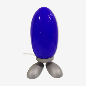 Lampe « Fjorton » Dino Egg bleu par Tatsuo Konno pour Ikea années 1990