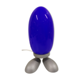 Blue "Fjorton" Dino Egg lamp by Tatsuo Konno for Ikea 1990s