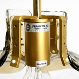 Beautiful 1960s J.T. Kalmar Franken heavy Murano glass floral ceiling lamp