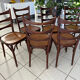 Set of 6 vintage bistro chairs from the 1960s.