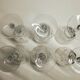 Lot of 6 vintage chiseled water glasses