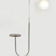 Bauhaus art deco floor lamp in chrome, 1940s