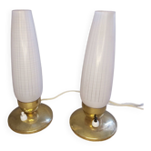 A pair of bedside lamps, 1960s.