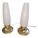 A pair of bedside lamps, 1960s.
