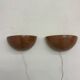 Set of 2 ceramic wall lamps , 1970s