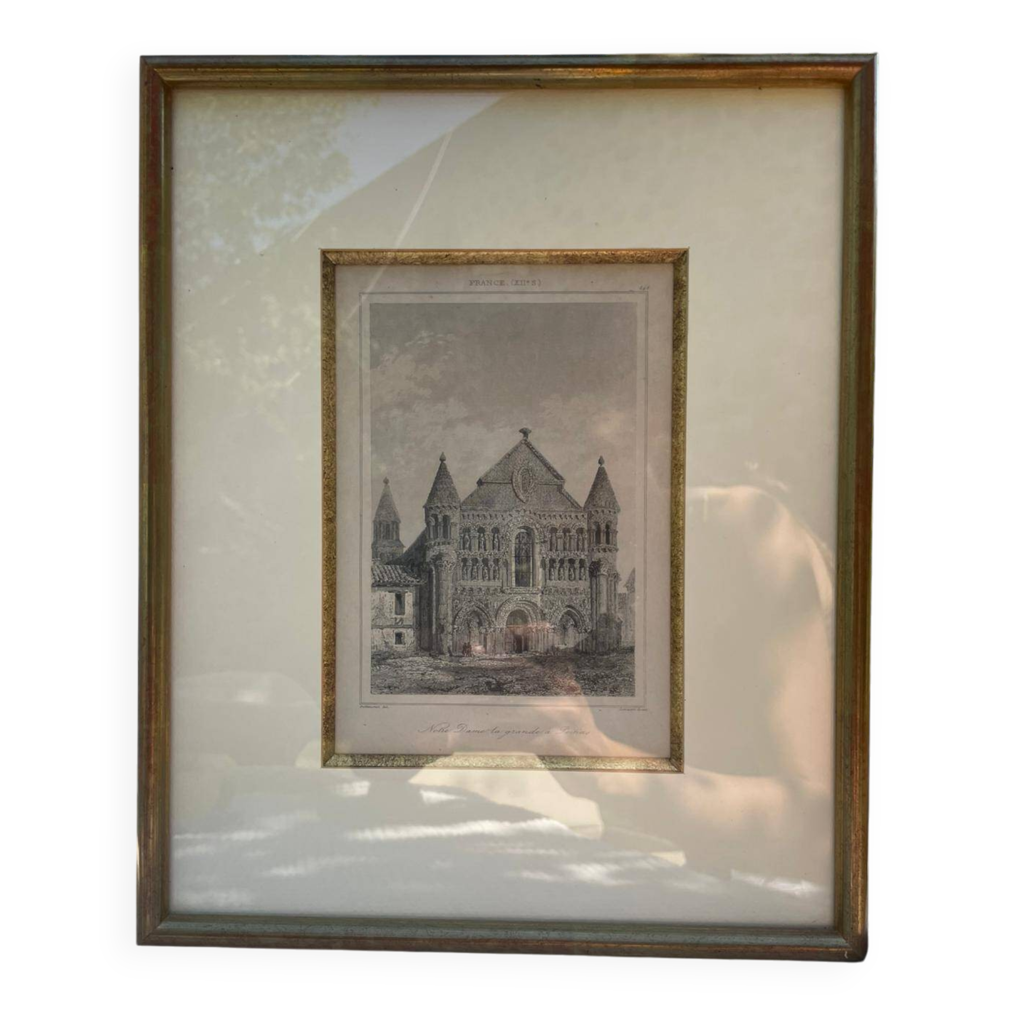 Vintage Wall Decor – Notre Dame, Gold Accents