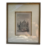 Décoration murale vintage – Notre Dame, accents dorés