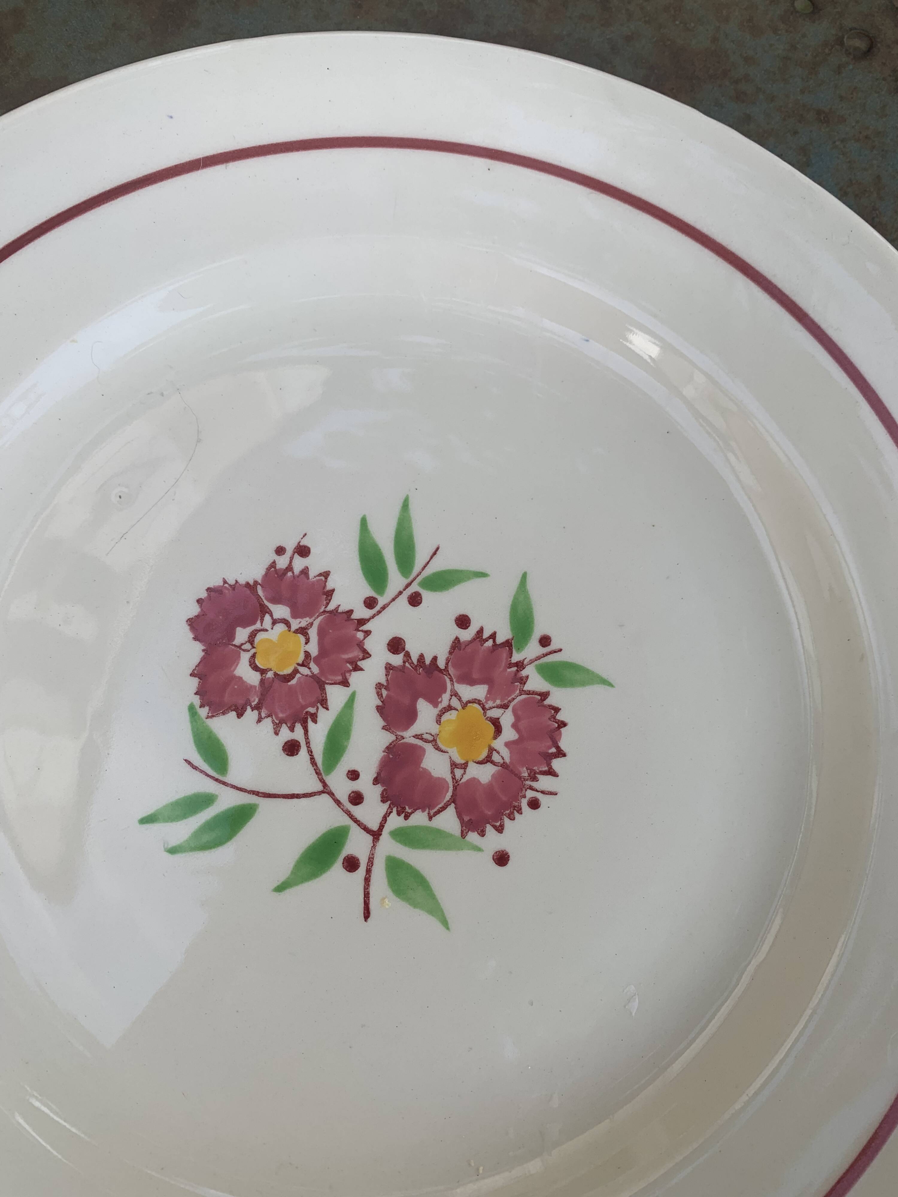 Cake dish, Madonna model, Moulin des Loups, Orcerame, made in France,