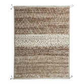 Modern Moroccan Design Berber Rug. 100% Wool. Handknotted Beni Ourain Carpet