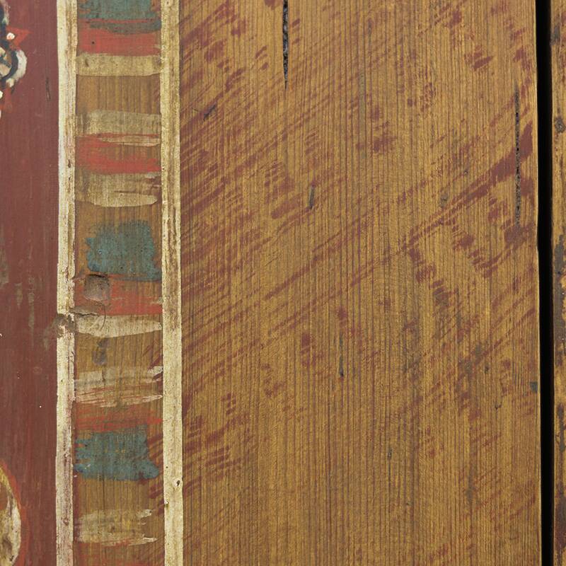 Painted Folk Art Bridal Cupboard 1764