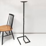 Candlestick pique candle 1950 metal and brass height 124cm