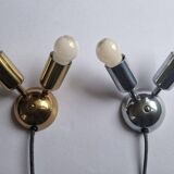 Set of Two Rare Midcentury Wall Lamps Drupol Sputnik, 1970s