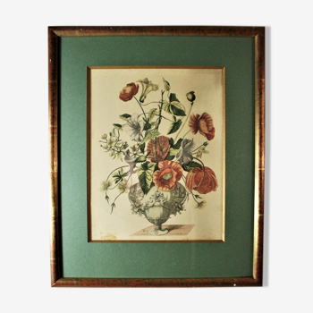 Nicolas Robert, composition florale, gravure, XIXème siècle
