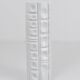 Large White Relief Op Art Porcelain Vase Rosenthal Germany, 1960s