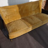 Vintage sofa fur and skai 50s