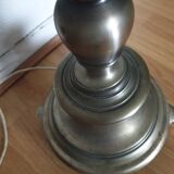 Italian silver bronze floor lamp 1970s