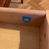Pair of bedsides in teck
