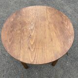 Vintage wooden round table