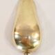 Old brass grocery grain shovel wooden handle