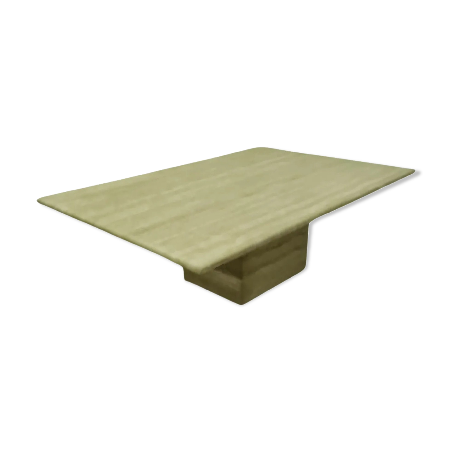 Travertin rectangular coffee table, Italy 1970s