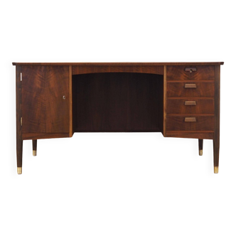 Walnut desk, Danish design, 1970s, production: Denmark