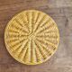 Vallauris slipware dish with woven basket decoration