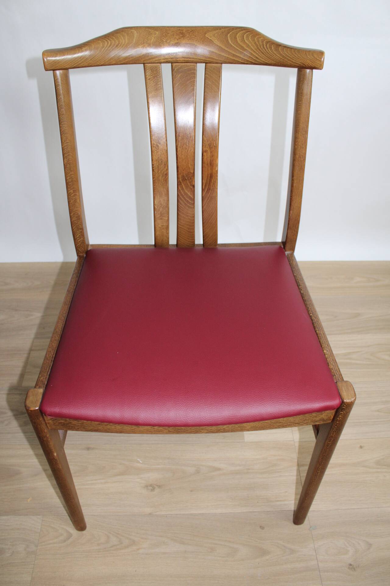 4 scandinavian oak chairs reupphilized to your taste 1950 denmark