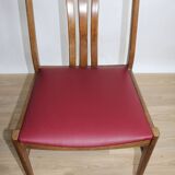 4 scandinavian oak chairs reupphilized to your taste 1950 denmark