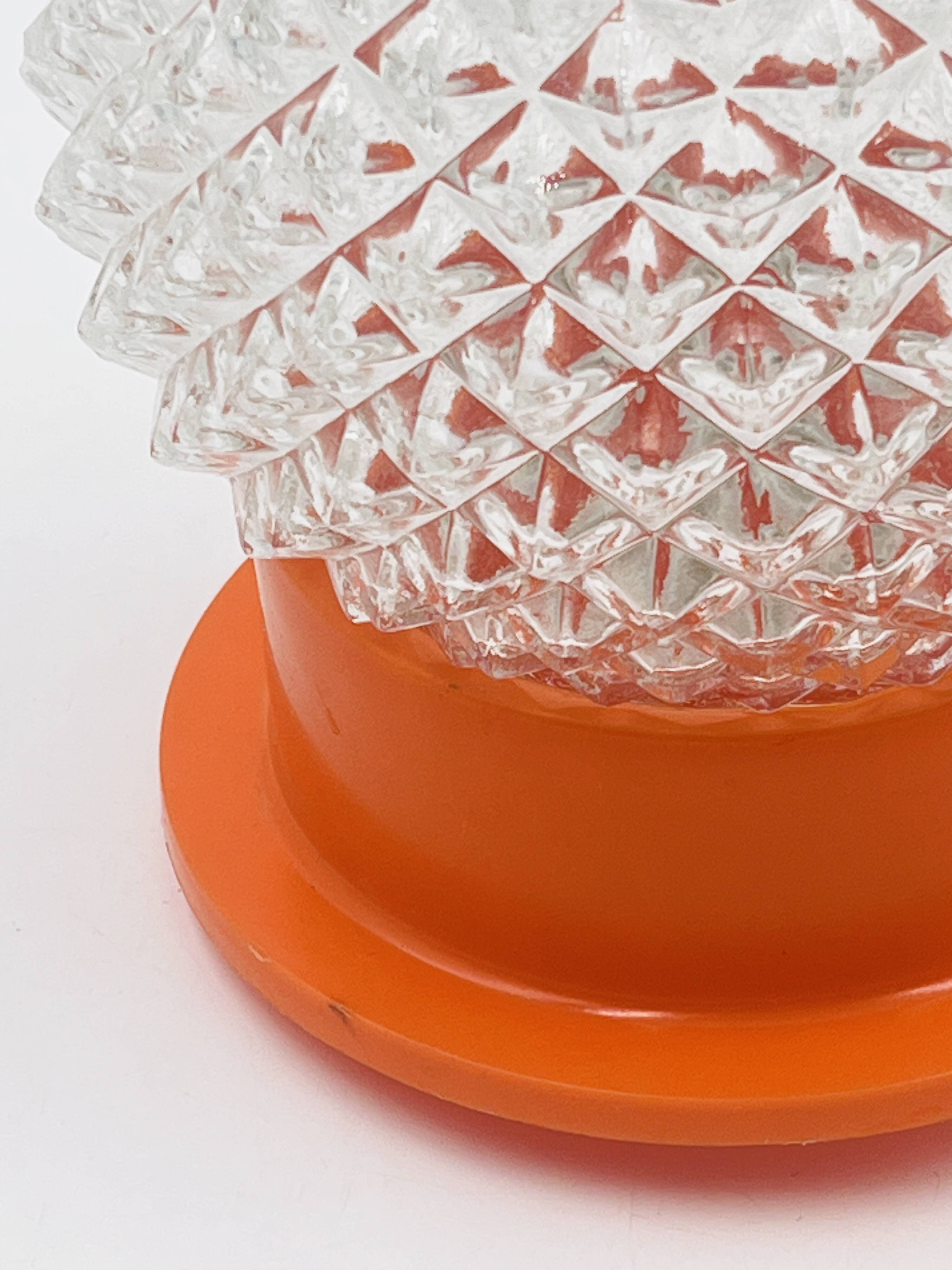Orange Pinecone Ceiling Light