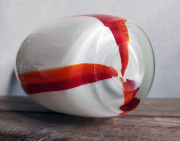 Large Vintage Vase • Blown Glass • 1960