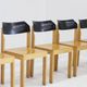 Vintage stackable mid century dining chairs set of 5