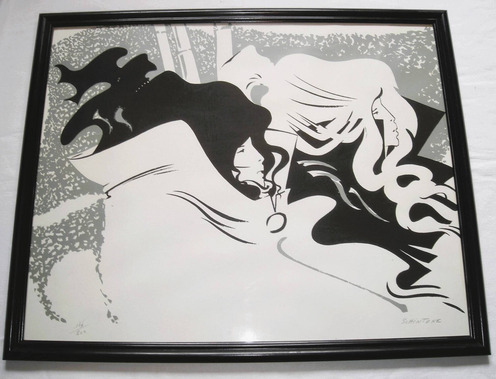 Silkscreen by Daniel Shintone - 200 copies from the 1970s.