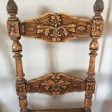 Set of 3 old wooden chairs