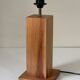 Lampe en pin vintage design années 70 80