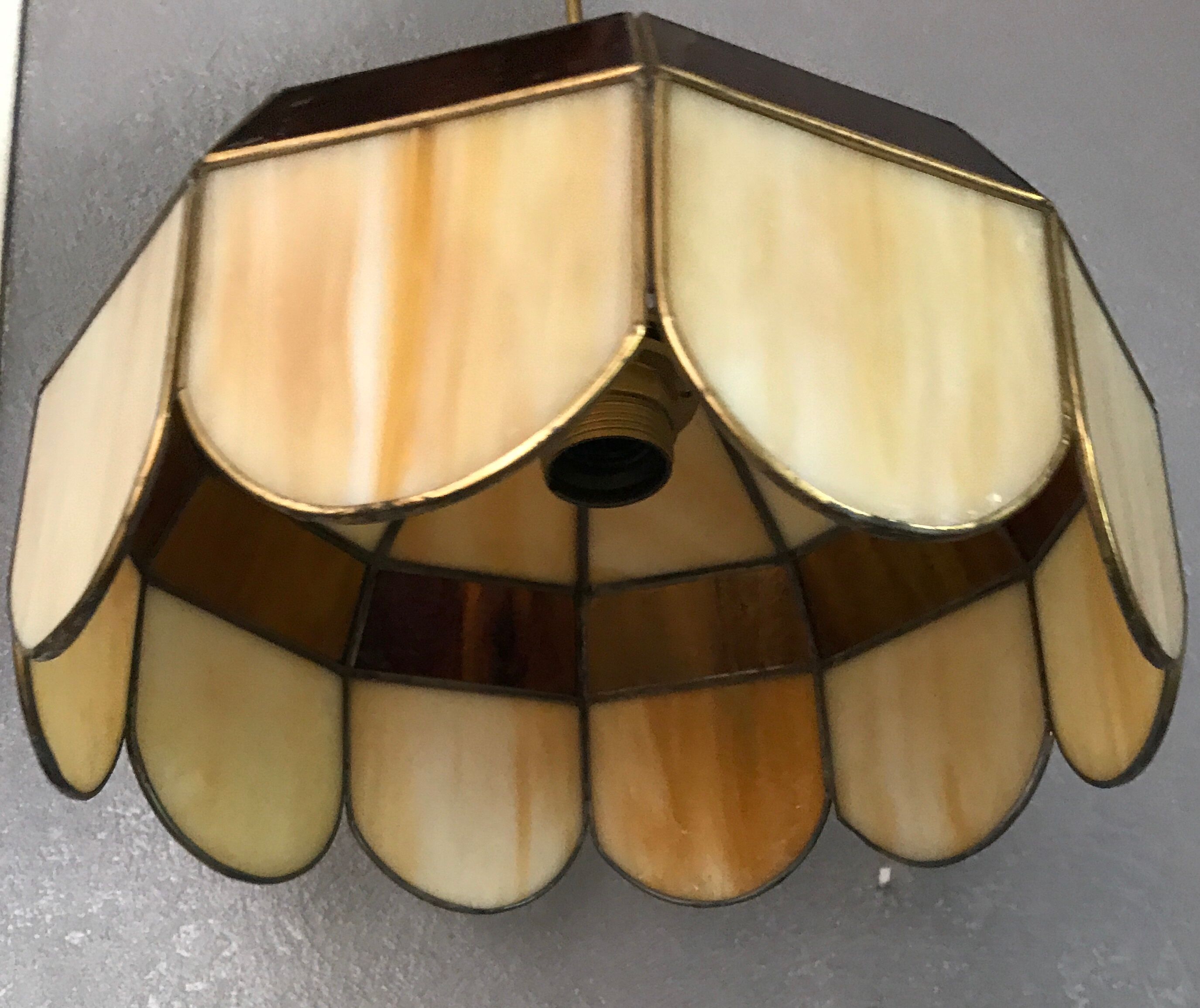 Art deco chandelier hanging