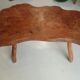 Table basse en loupe d'orme
